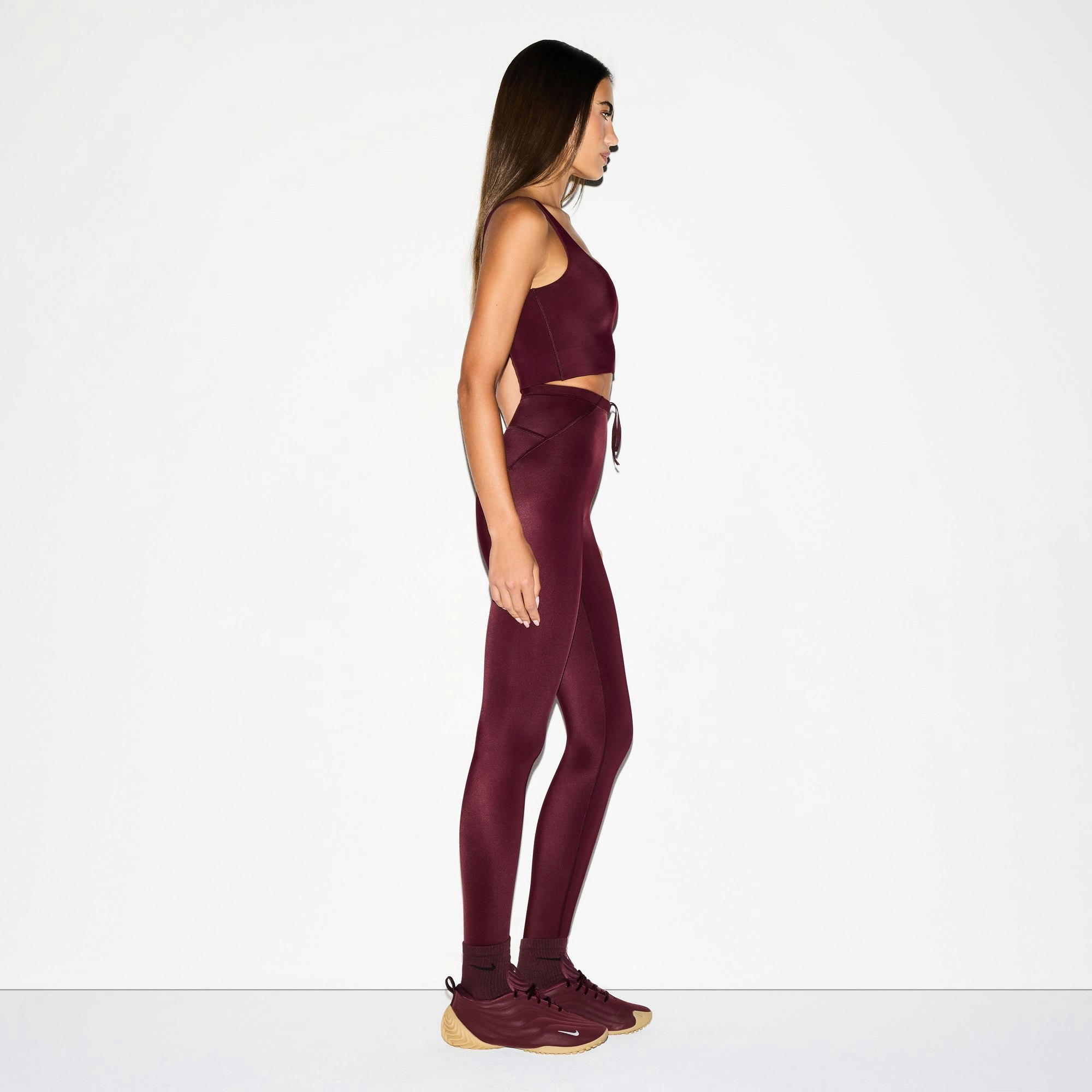 NikeSKIMS SHINE SCOOP NECK BRA TOP - CURRANT - image 29