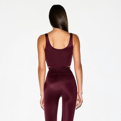 NikeSKIMS SHINE SCOOP NECK BRA TOP - CURRANT - image 30