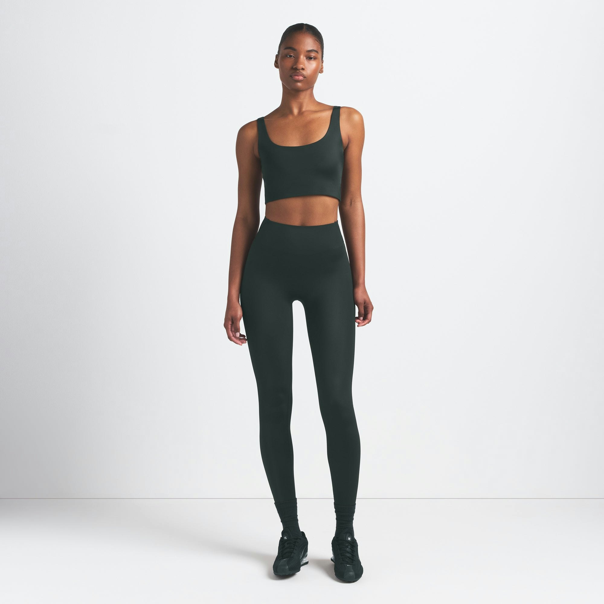 NikeSKIMS SHINE SCOOP NECK BRA TOP - DARK TEAL - image 14