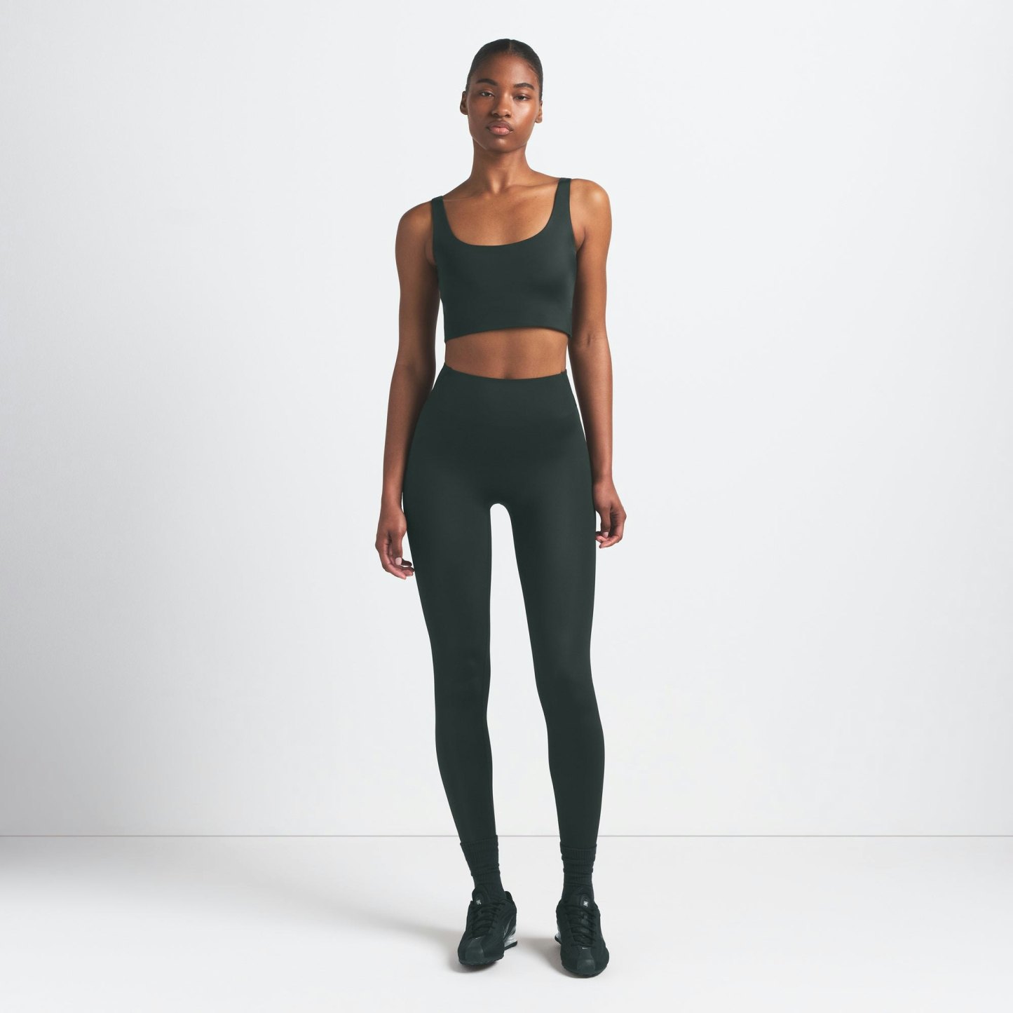 NikeSKIMS SHINE SCOOP NECK BRA TOP - DARK TEAL - image 14
