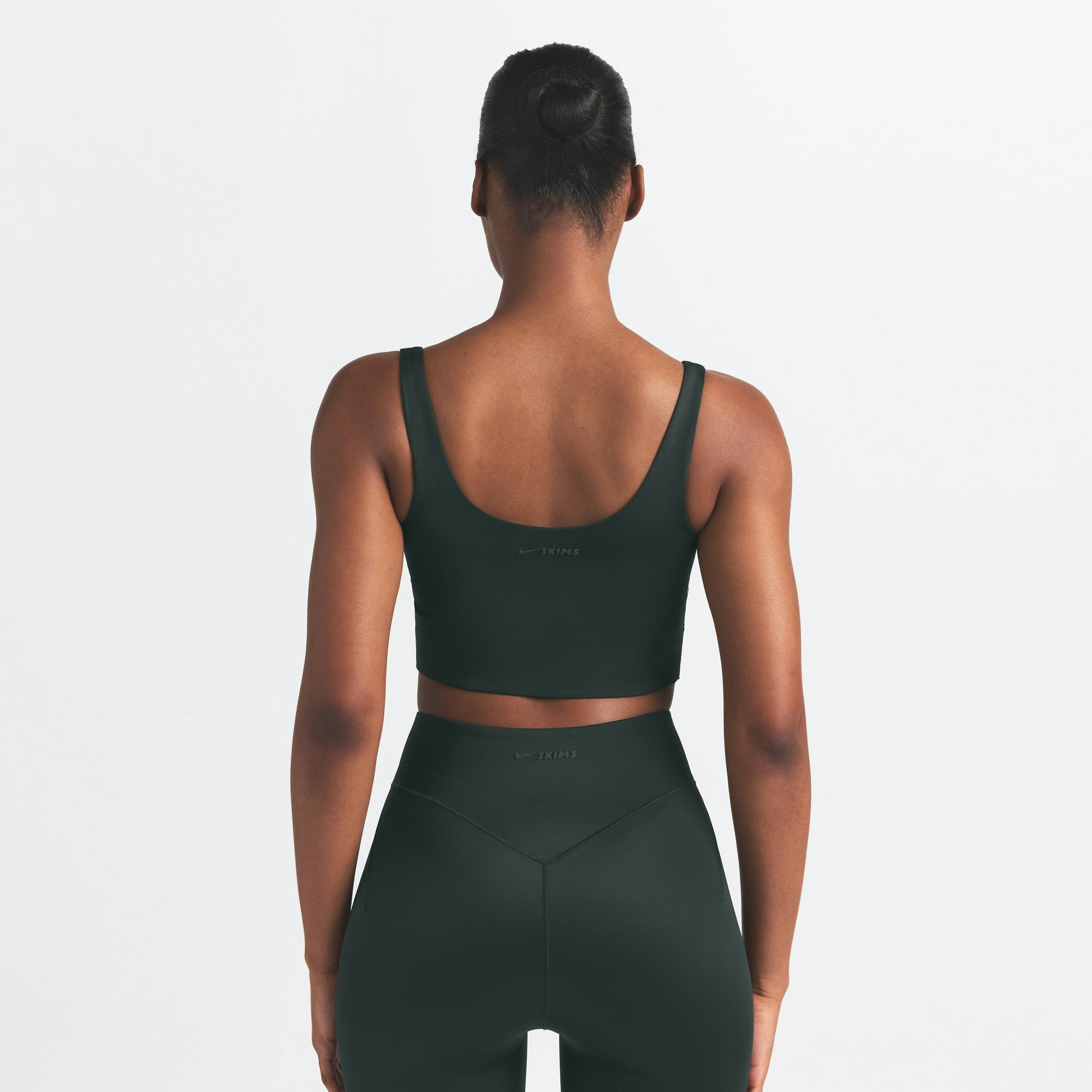 NikeSKIMS SHINE SCOOP NECK BRA TOP - DARK TEAL - image 16