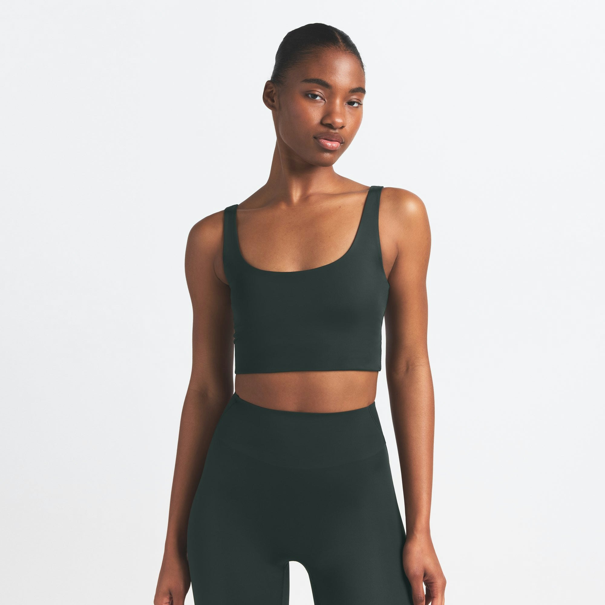 NikeSKIMS SHINE SCOOP NECK BRA TOP - DARK TEAL - image 15