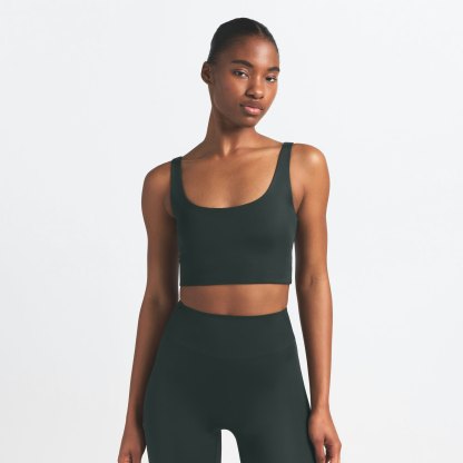 NikeSKIMS SHINE SCOOP NECK BRA TOP - DARK TEAL - image 15