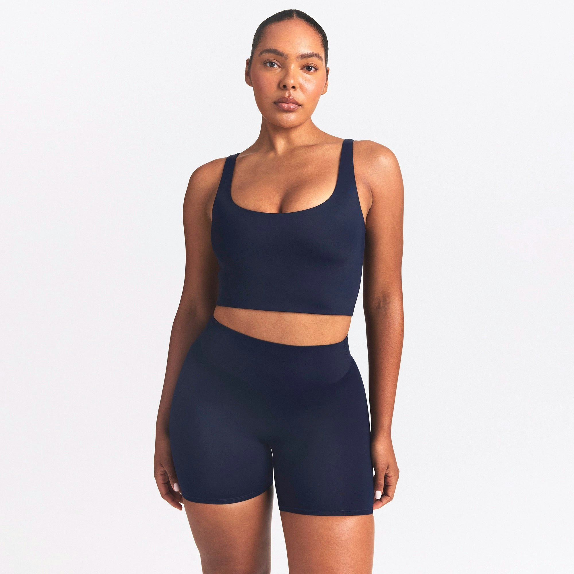 NikeSKIMS SHINE SCOOP NECK BRA TOP - NAVY - image 21