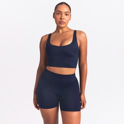 NikeSKIMS SHINE SCOOP NECK BRA TOP - NAVY - image 21