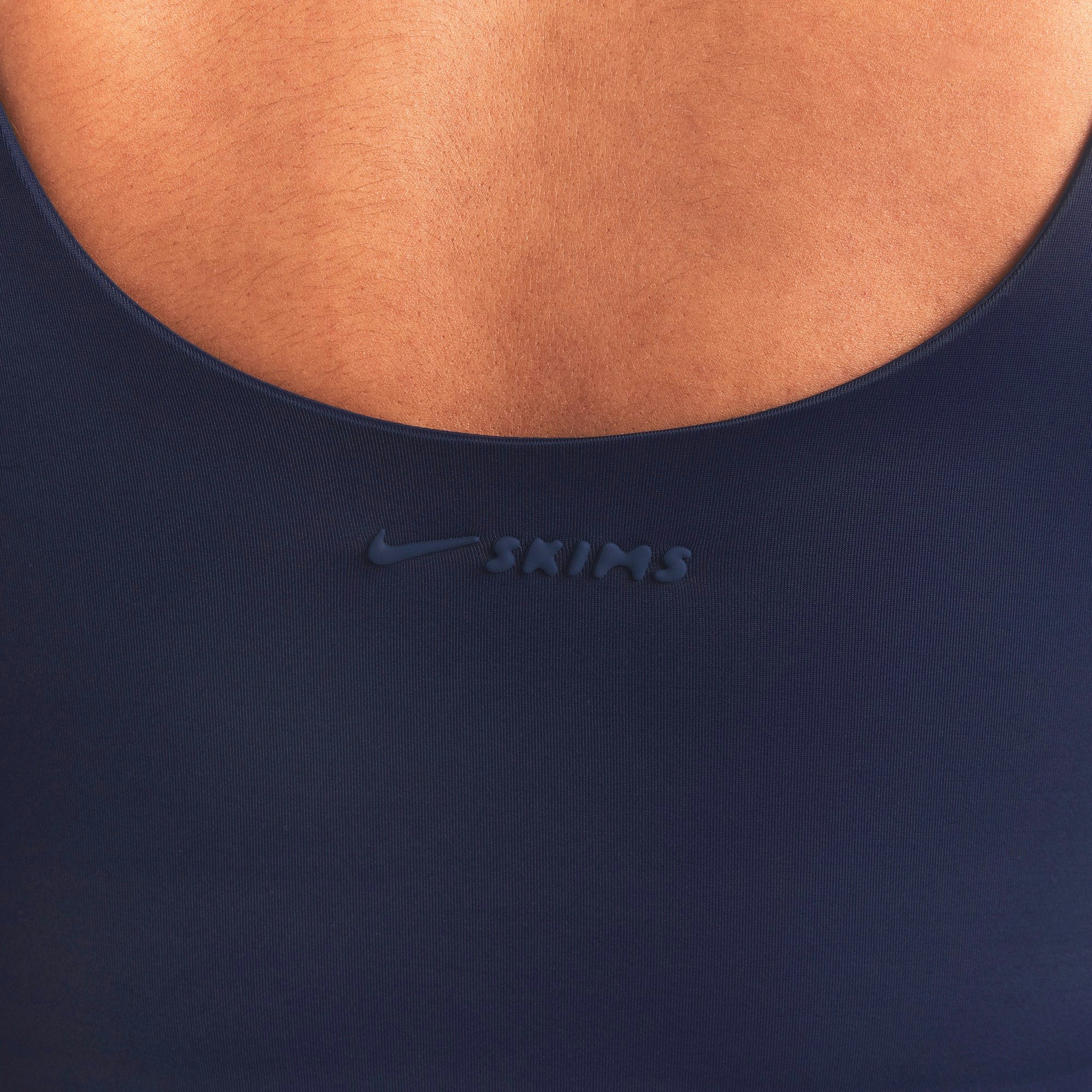 NikeSKIMS SHINE SCOOP NECK BRA TOP - NAVY - image 22
