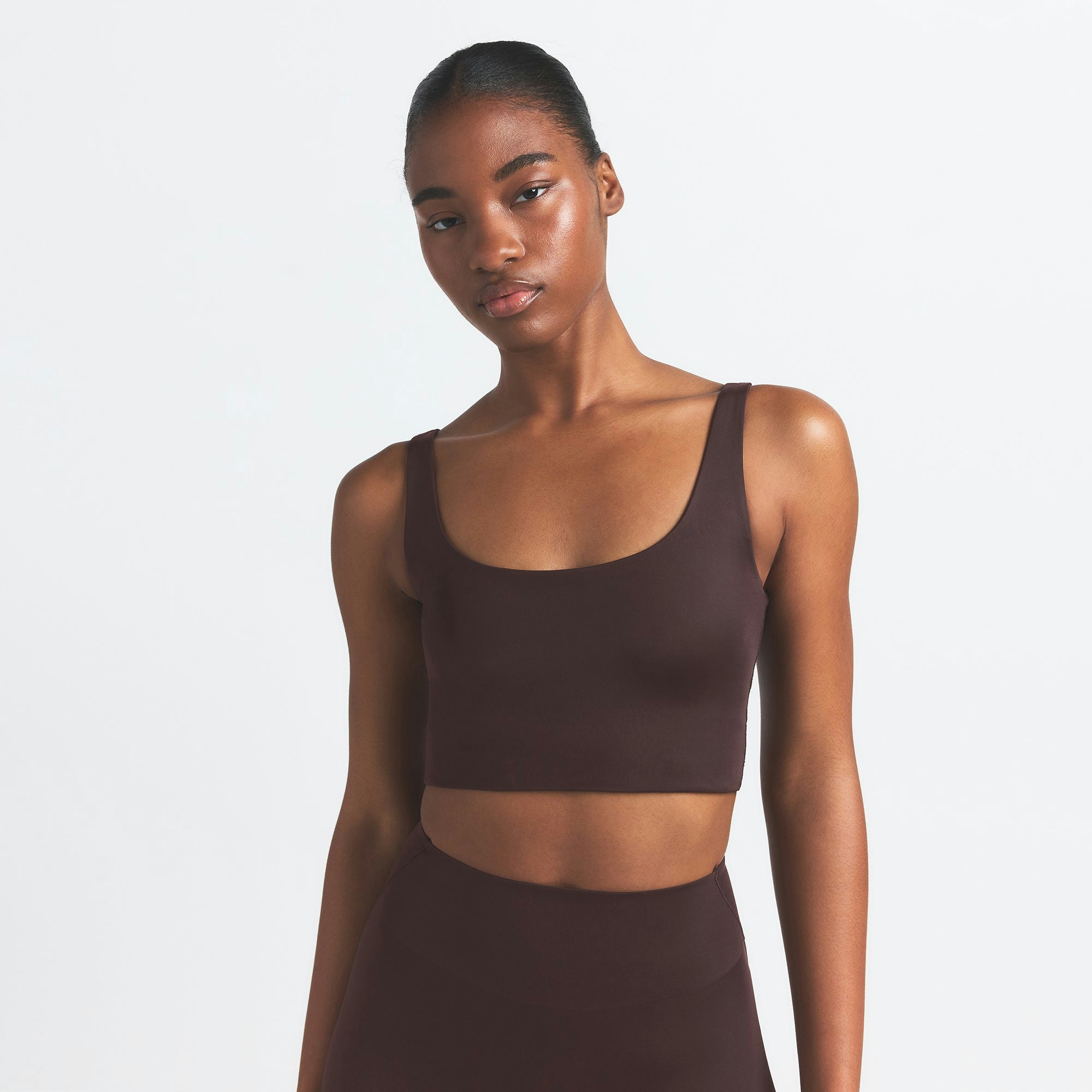 NikeSKIMS SHINE SCOOP NECK BRA TOP - PHOENIX - image 9