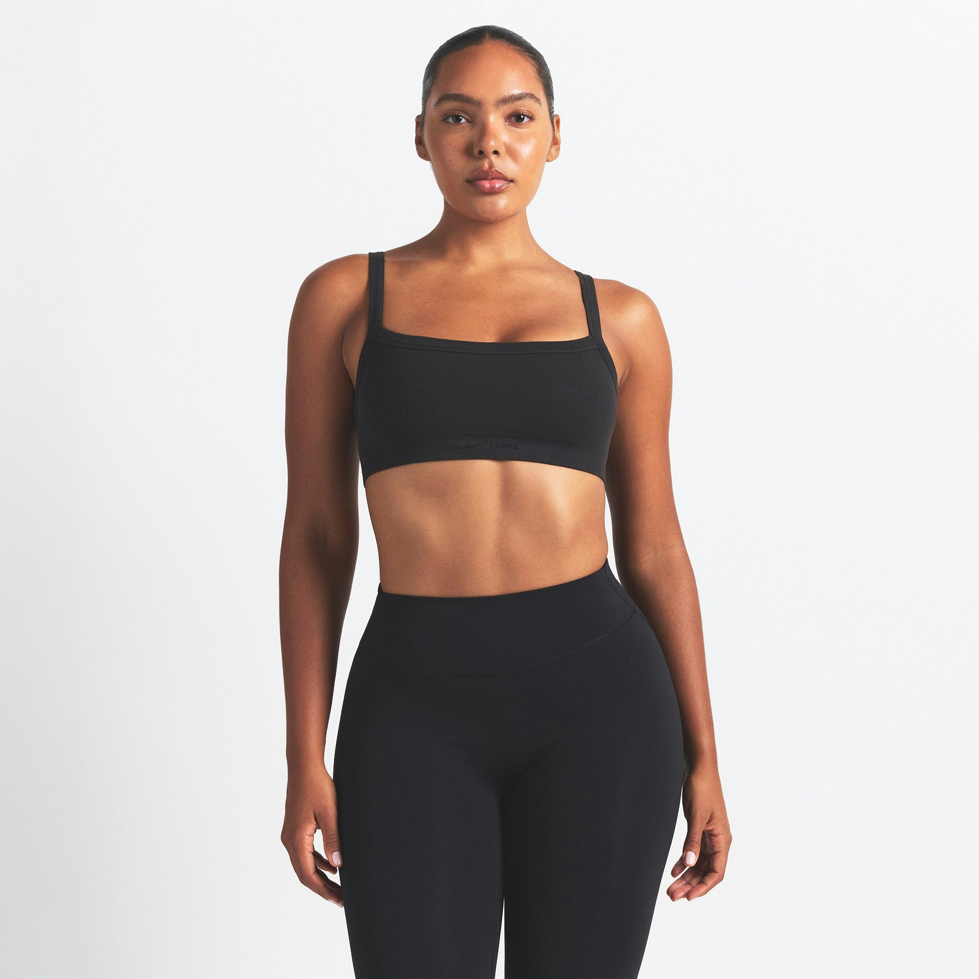 NikeSKIMS VINTAGE SEAMLESS CAMI BRA - OBSIDIAN - image 2