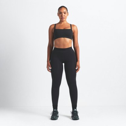NikeSKIMS VINTAGE SEAMLESS CAMI BRA - OBSIDIAN - image 4