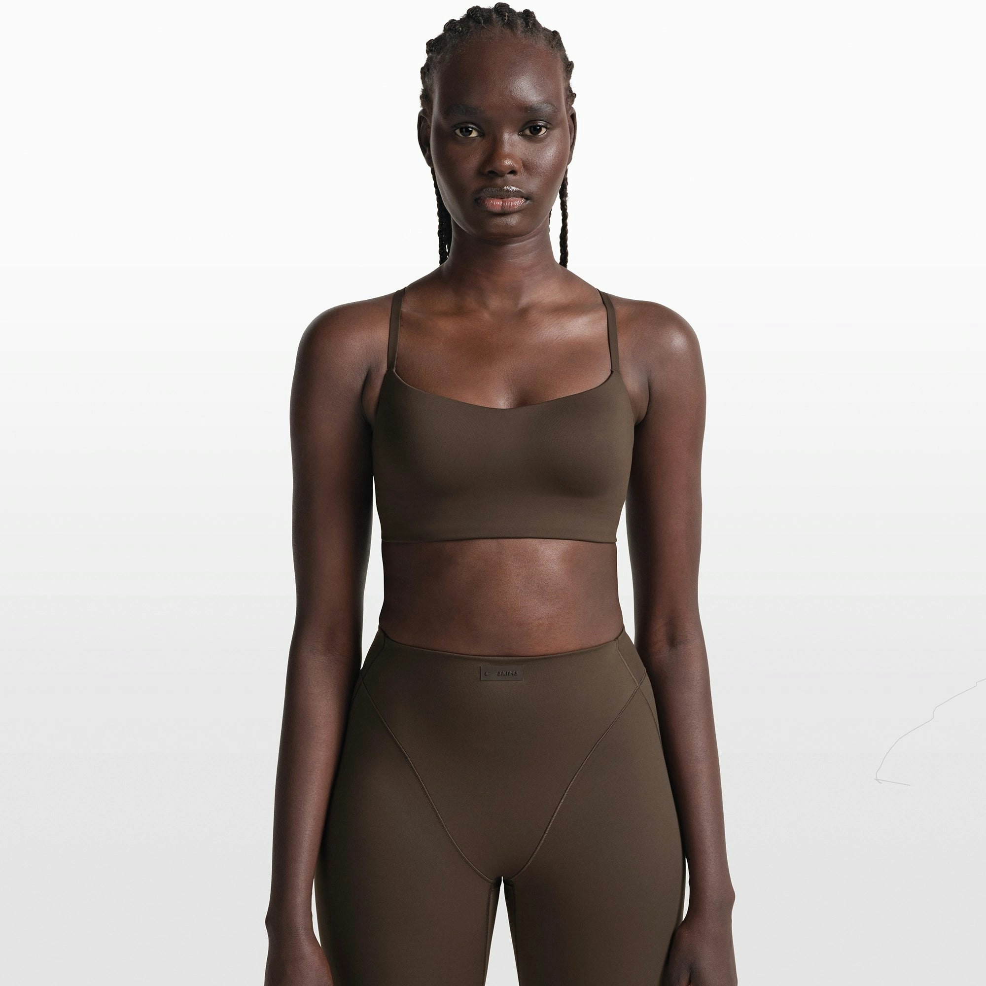NikeSKIMS MATTE CONTOUR CAMI BRA - DARK SEPIA - image 8