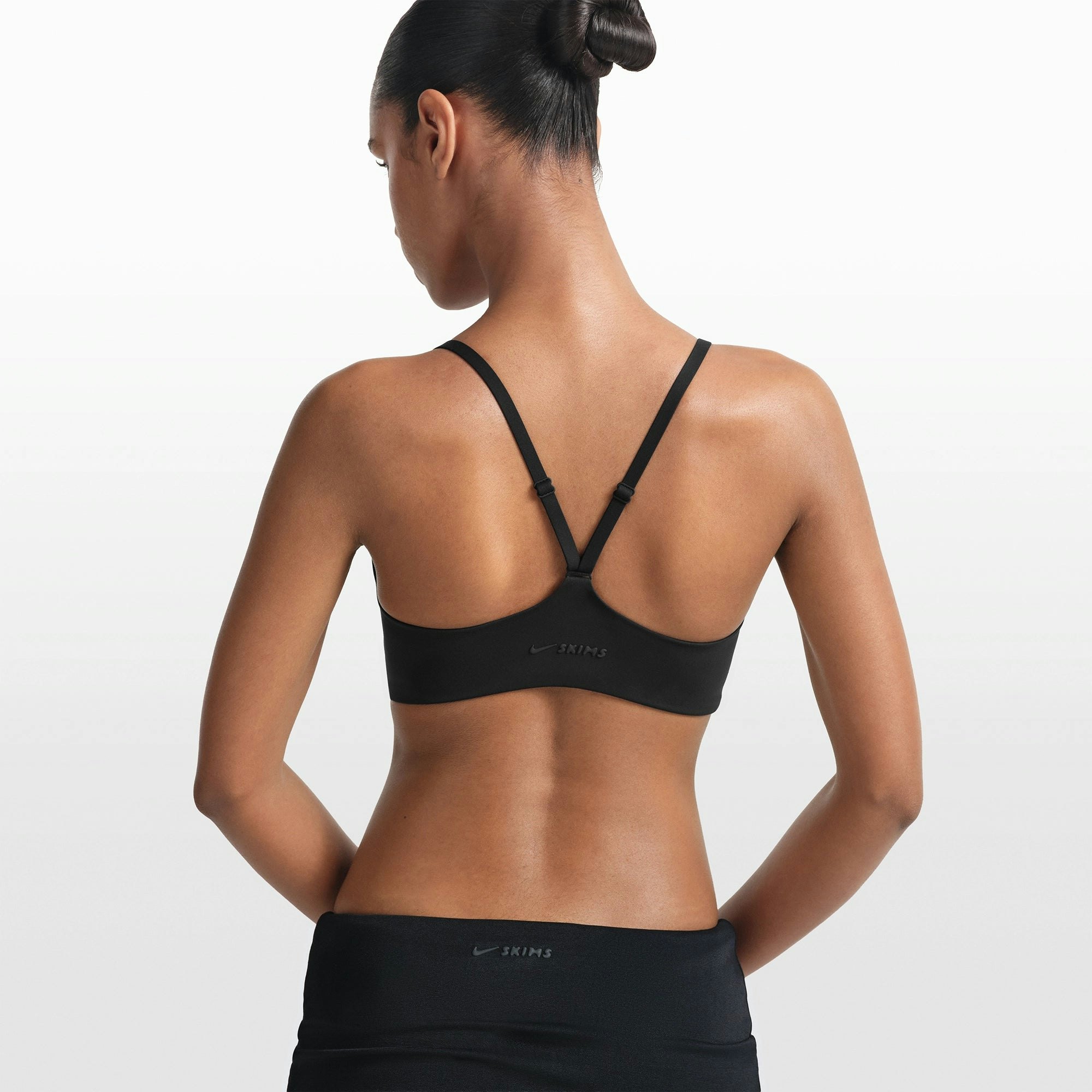 NikeSKIMS MATTE CONTOUR CAMI BRA - OBSIDIAN - image 4