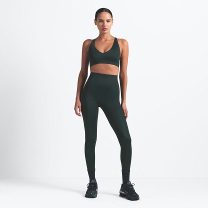 NikeSKIMS SHINE V-NECK BRA - DARK TEAL - image 14