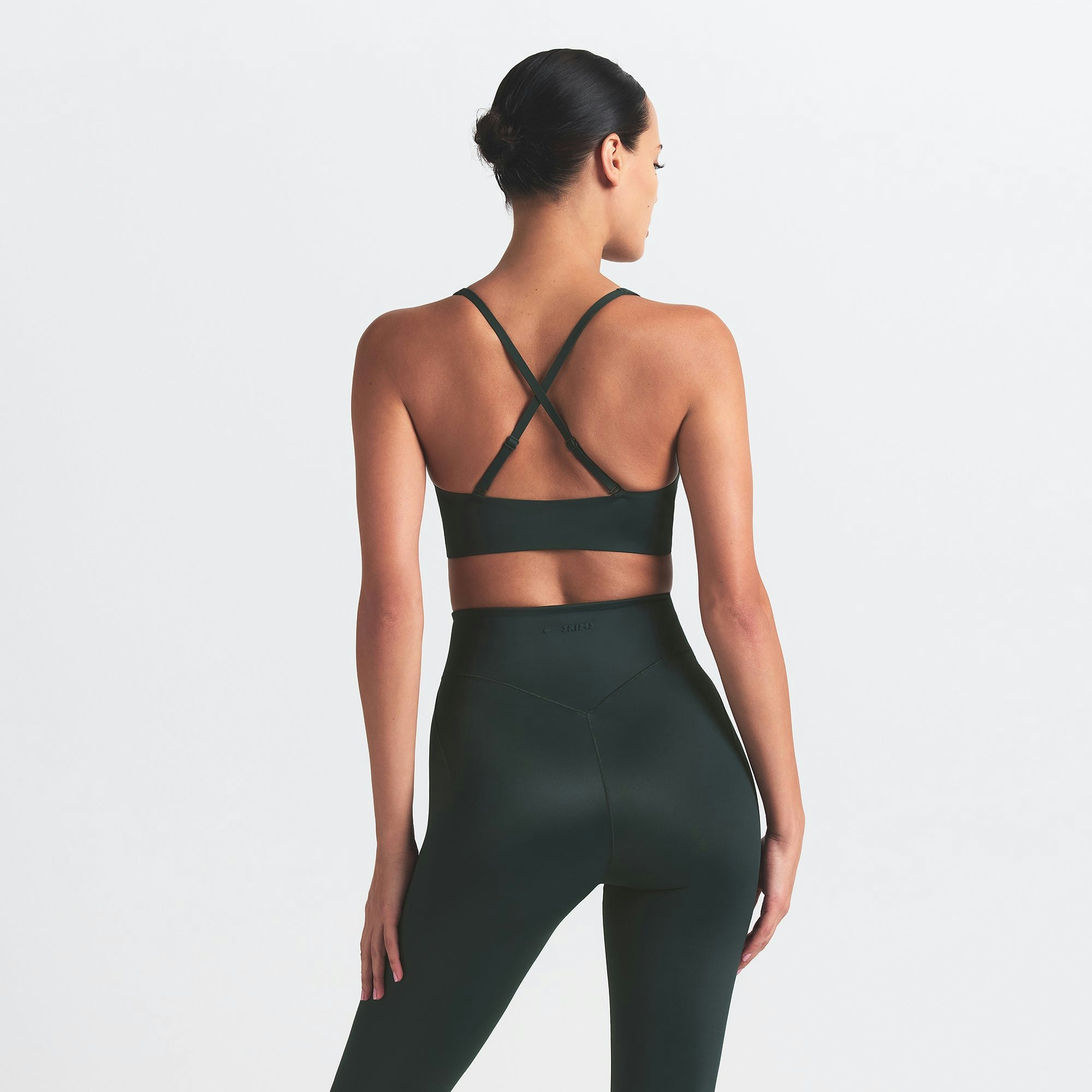 NikeSKIMS SHINE V-NECK BRA - DARK TEAL - image 16
