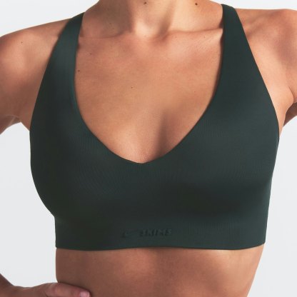 NikeSKIMS SHINE V-NECK BRA - DARK TEAL - image 15