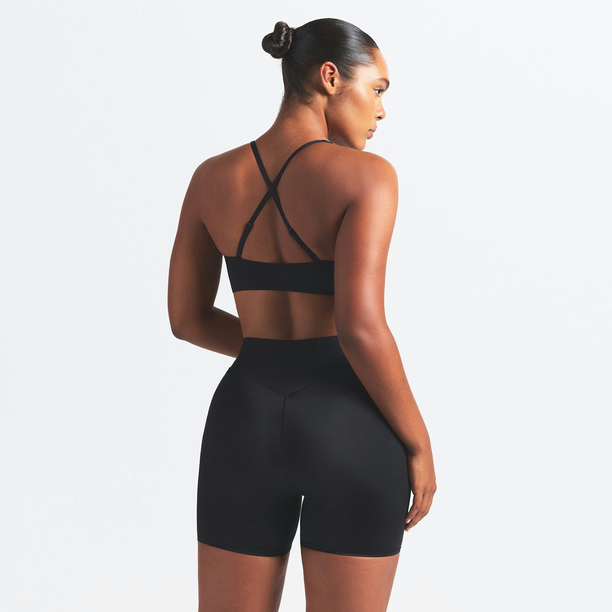 NikeSKIMS SHINE V-NECK BRA - OBSIDIAN - image 2