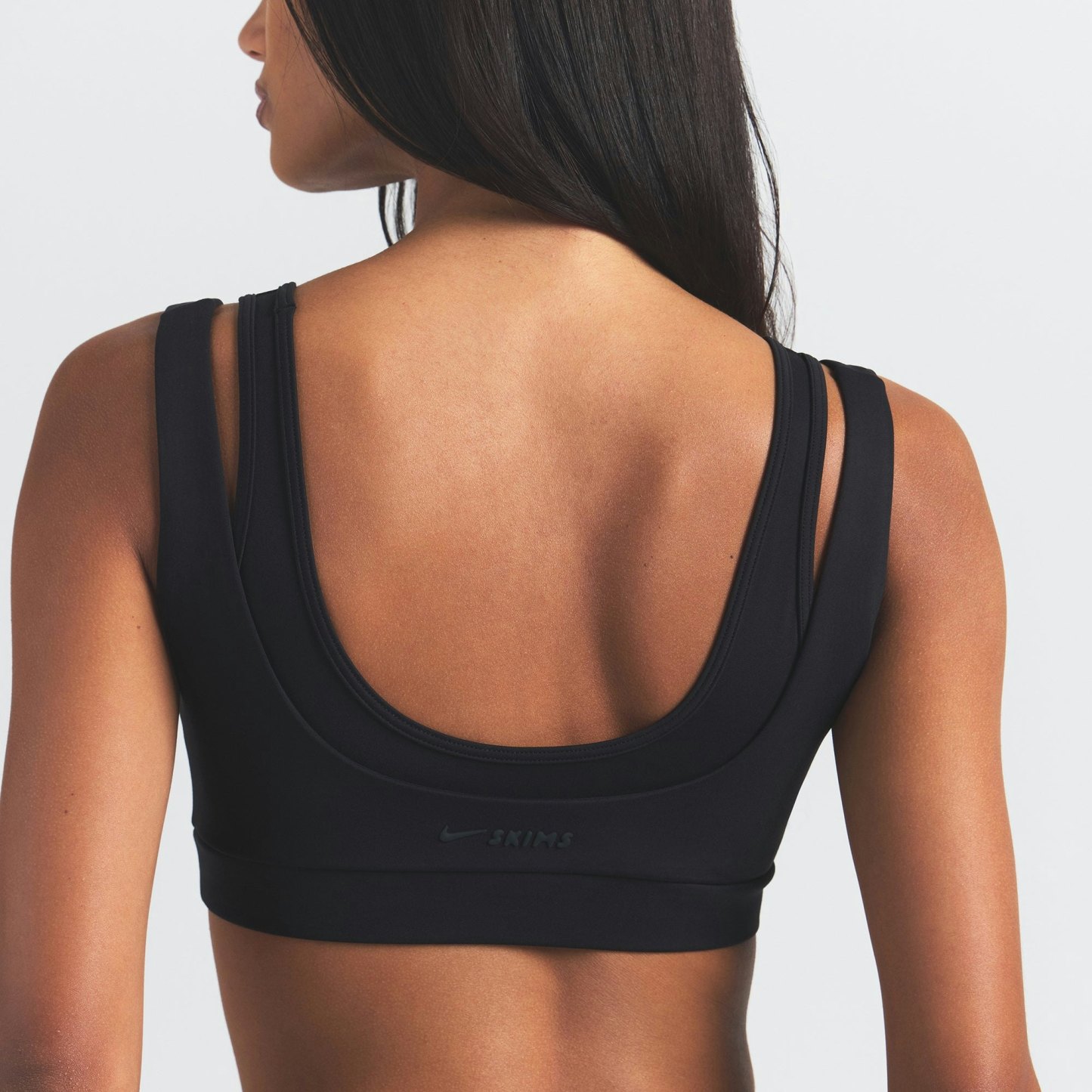 NikeSKIMS MATTE DOUBLE STRAP SCOOP BRA - OBSIDIAN - image 31