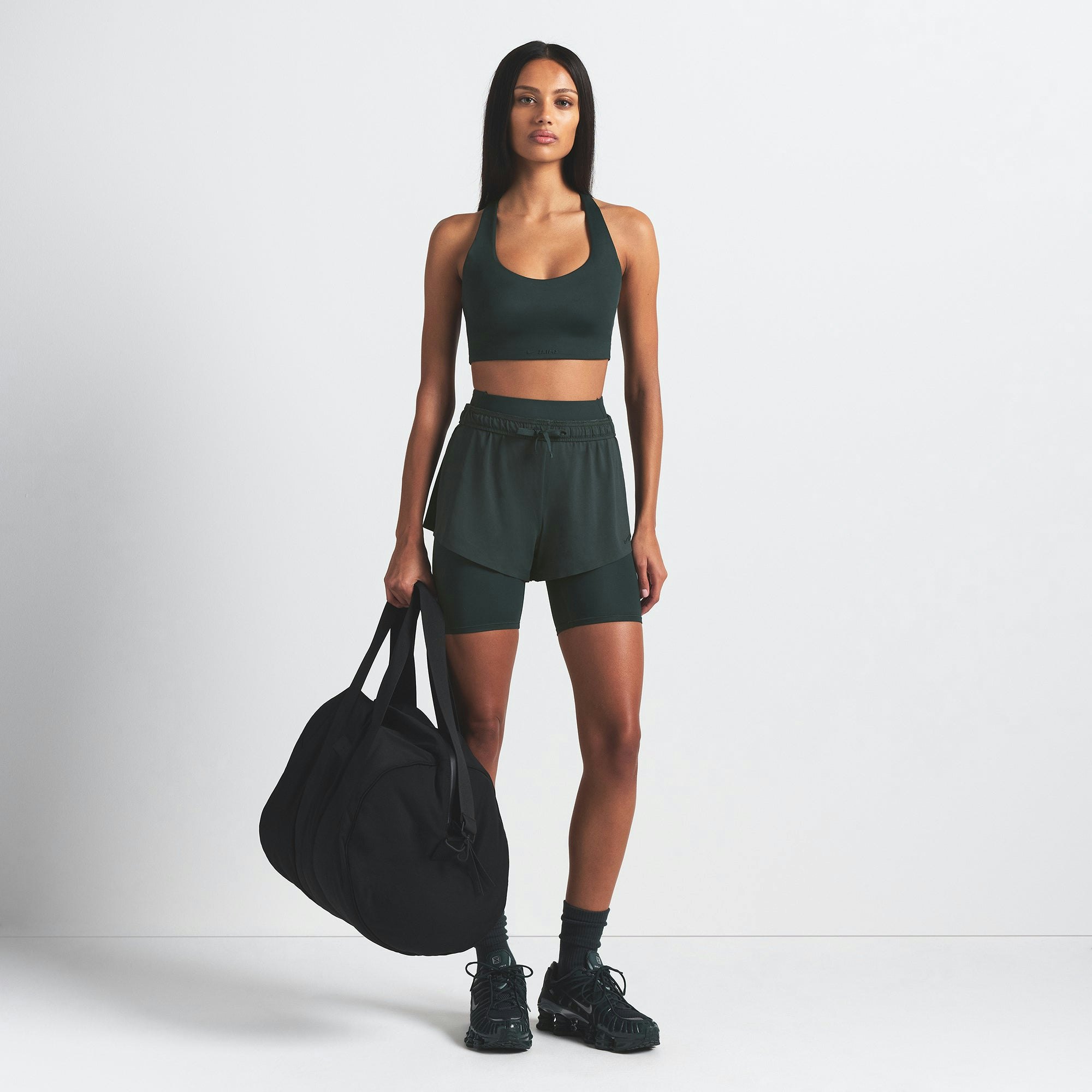 NikeSKIMS SHINE RACER BACK BRA - DARK TEAL - image 8