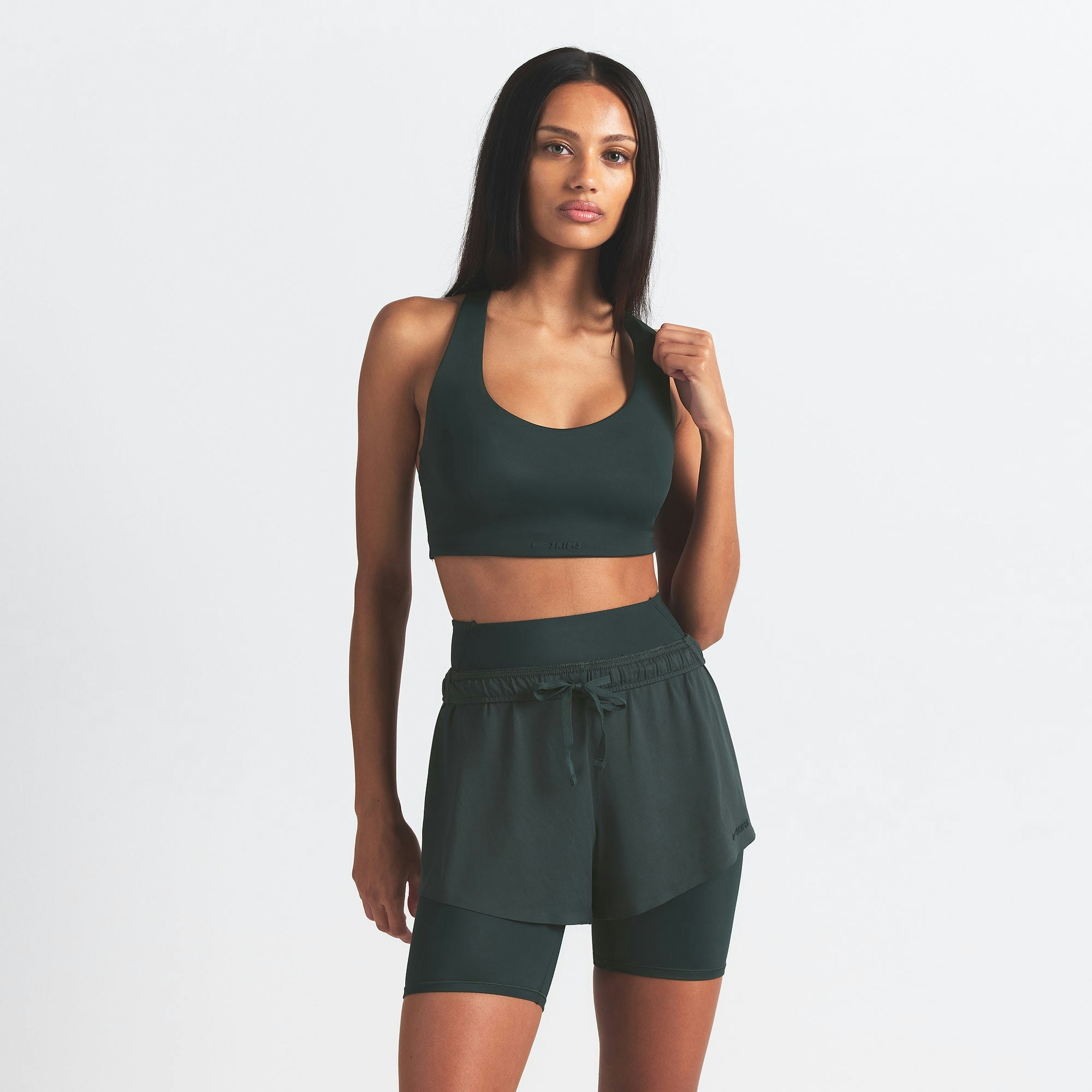 NikeSKIMS SHINE RACER BACK BRA - DARK TEAL - image 10