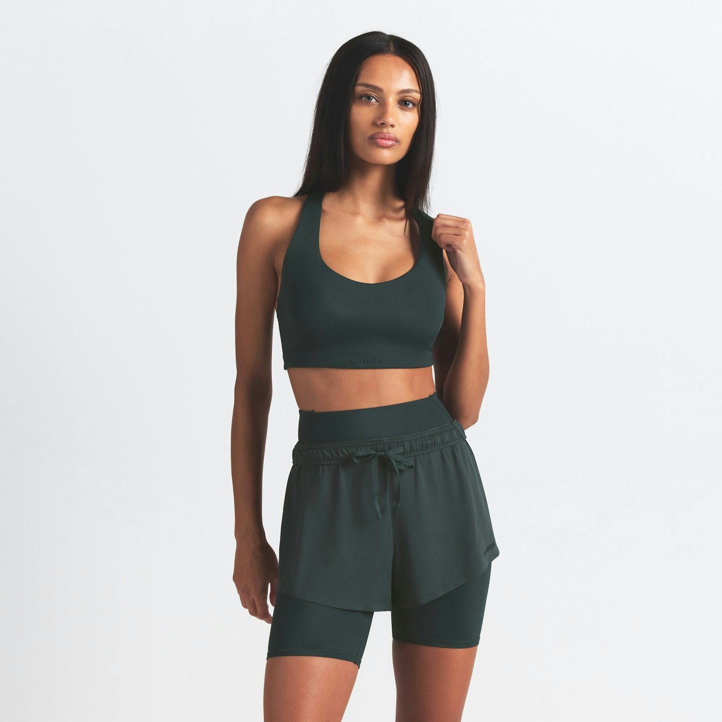 NikeSKIMS SHINE RACER BACK BRA - DARK TEAL - image 10