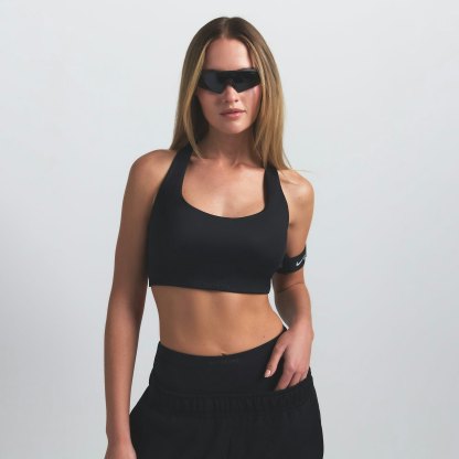 NikeSKIMS SHINE RACER BACK BRA - OBSIDIAN - image 2