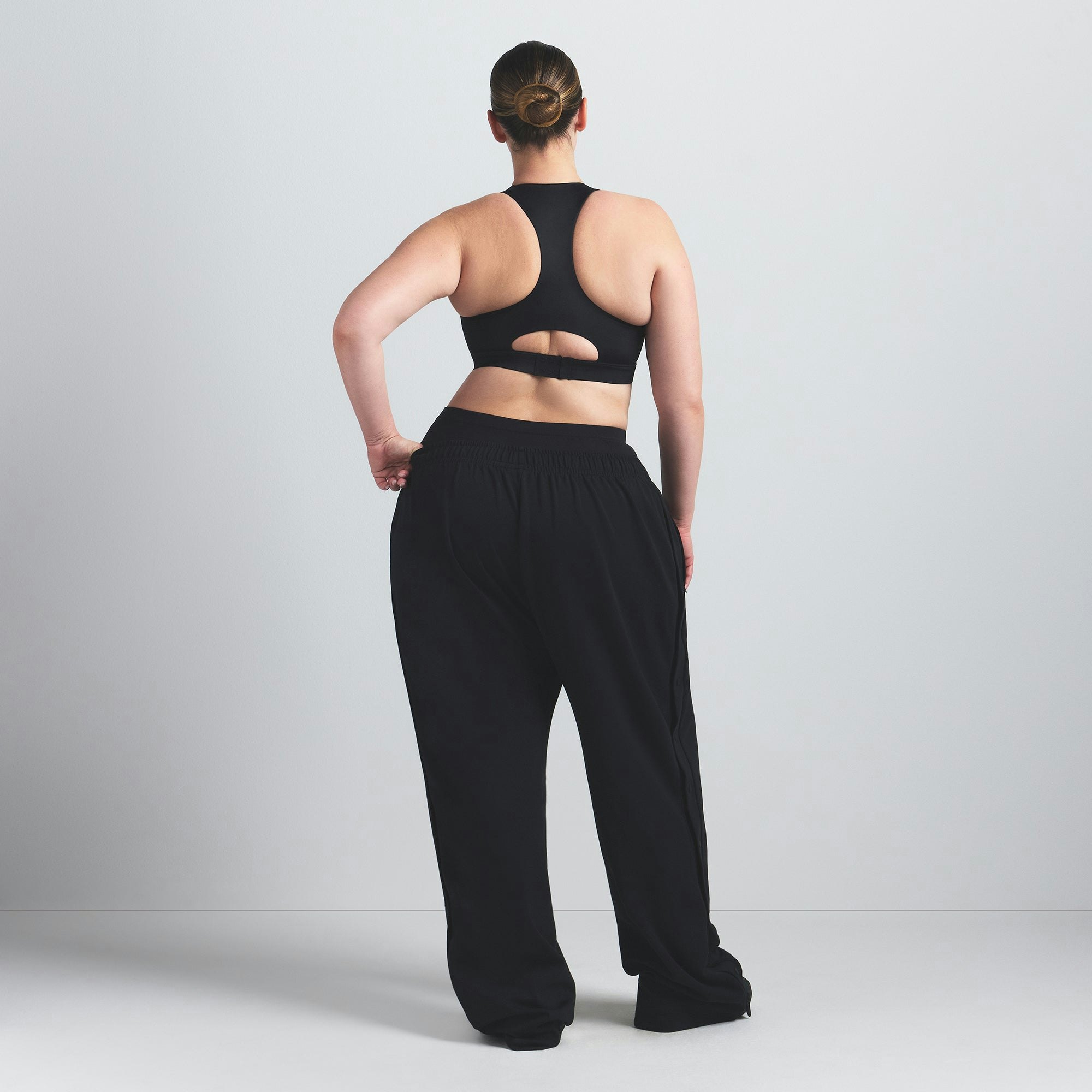 NikeSKIMS SHINE HIGH NECK BRA - OBSIDIAN - image 3