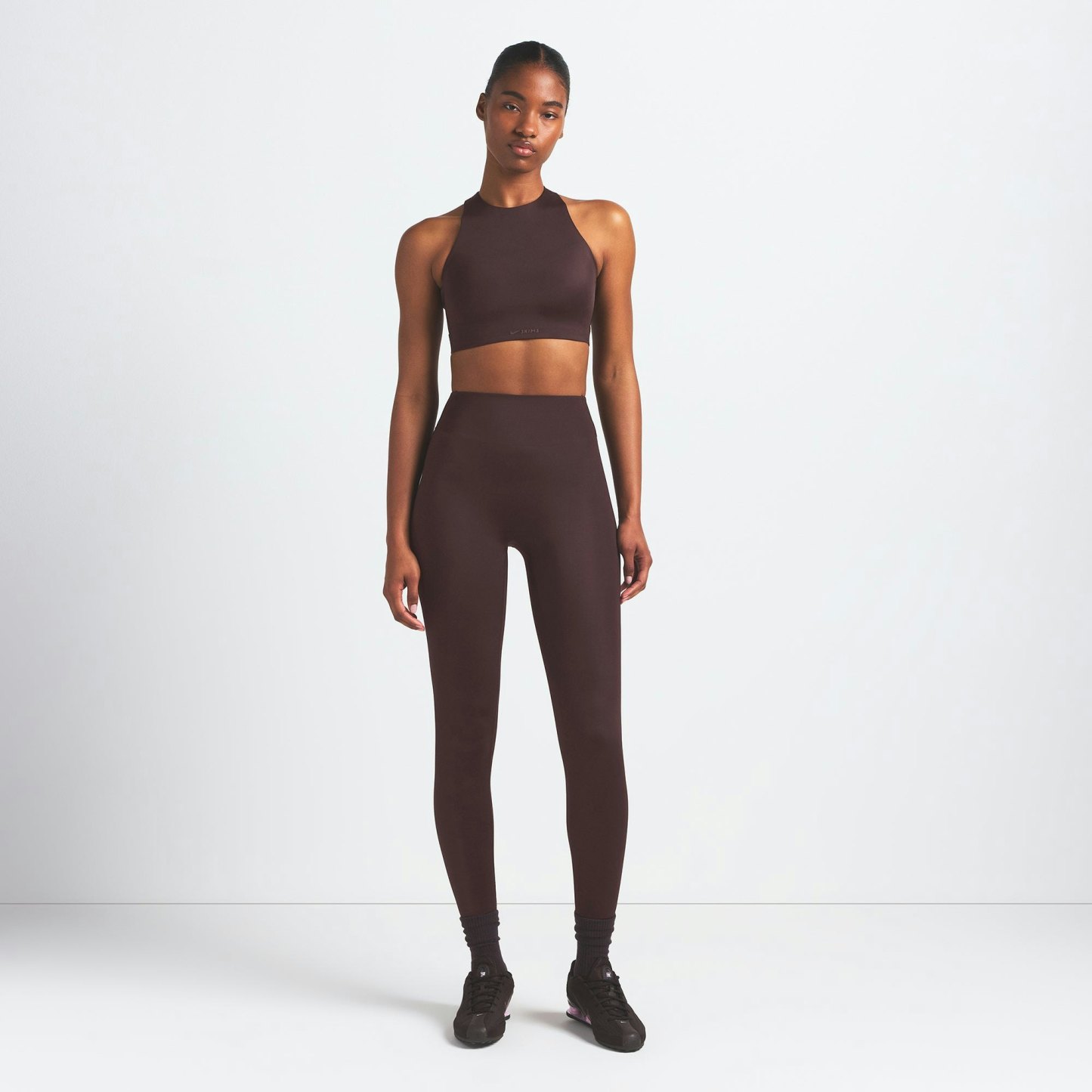 NikeSKIMS SHINE HIGH NECK BRA - PHOENIX - image 11