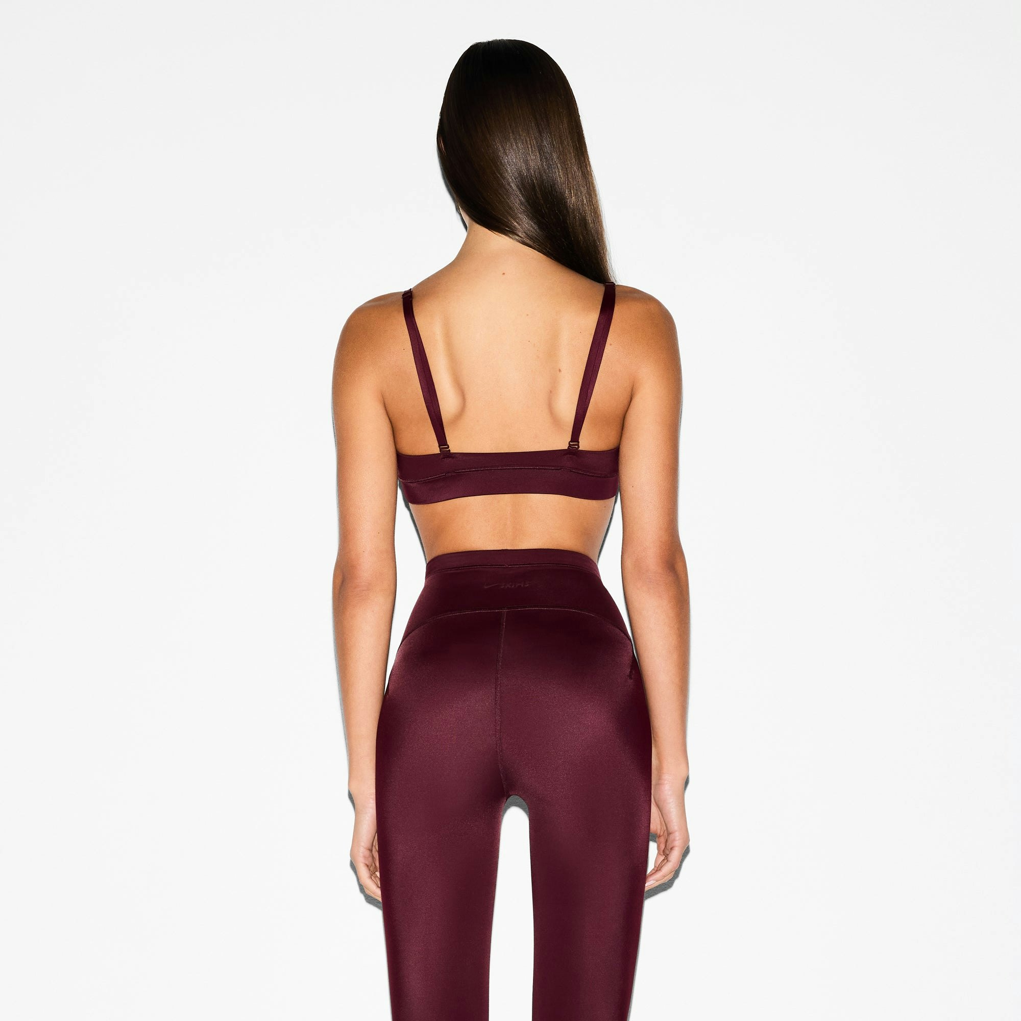 NikeSKIMS SHINE TRIANGLE BRA - CURRANT - image 19