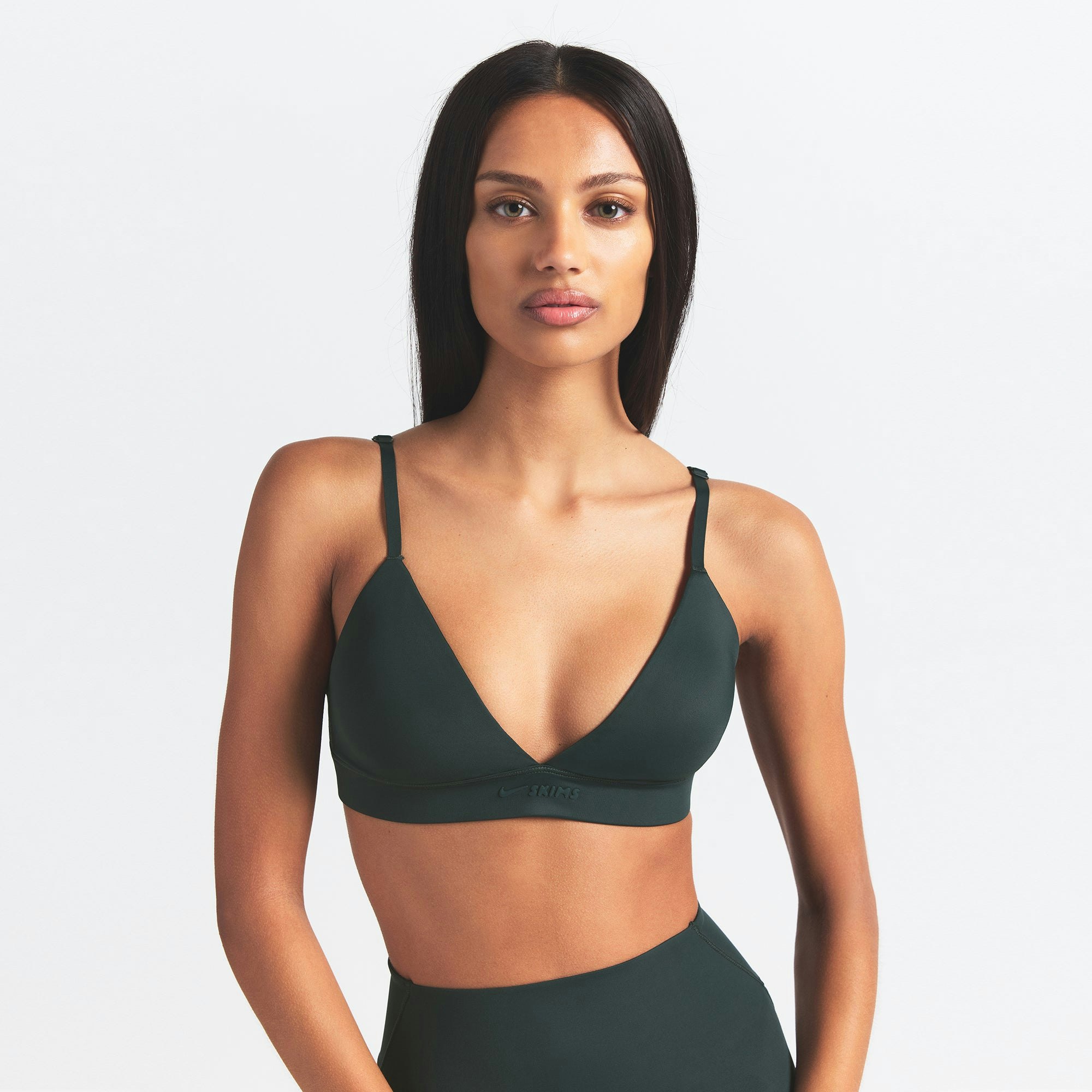 NikeSKIMS SHINE TRIANGLE BRA - DARK TEAL - image 26
