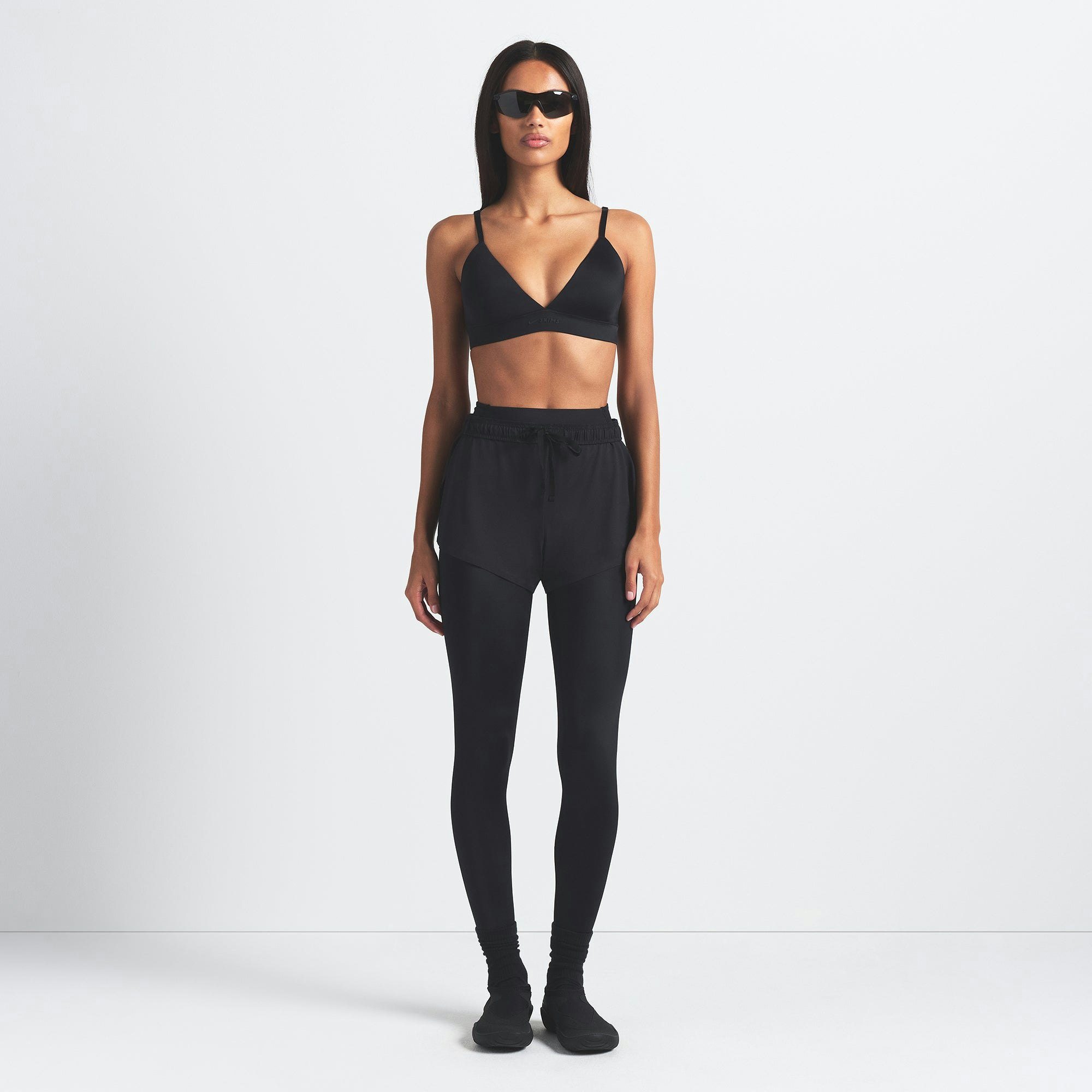NikeSKIMS SHINE TRIANGLE BRA - OBSIDIAN - image 8