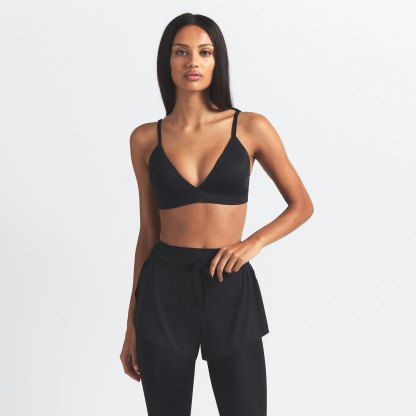 NikeSKIMS SHINE TRIANGLE BRA - OBSIDIAN - image 10