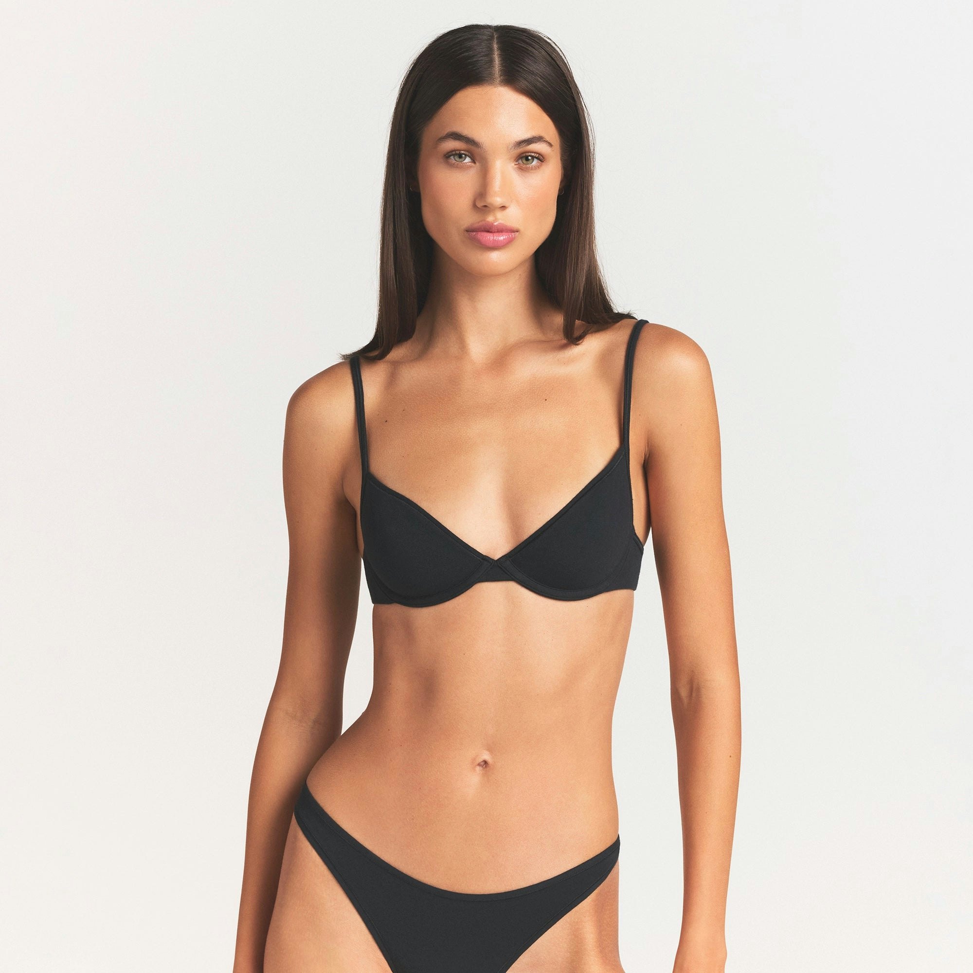 EVERYDAY COTTON UNLINED DEMI BRA - ONYX - image 33