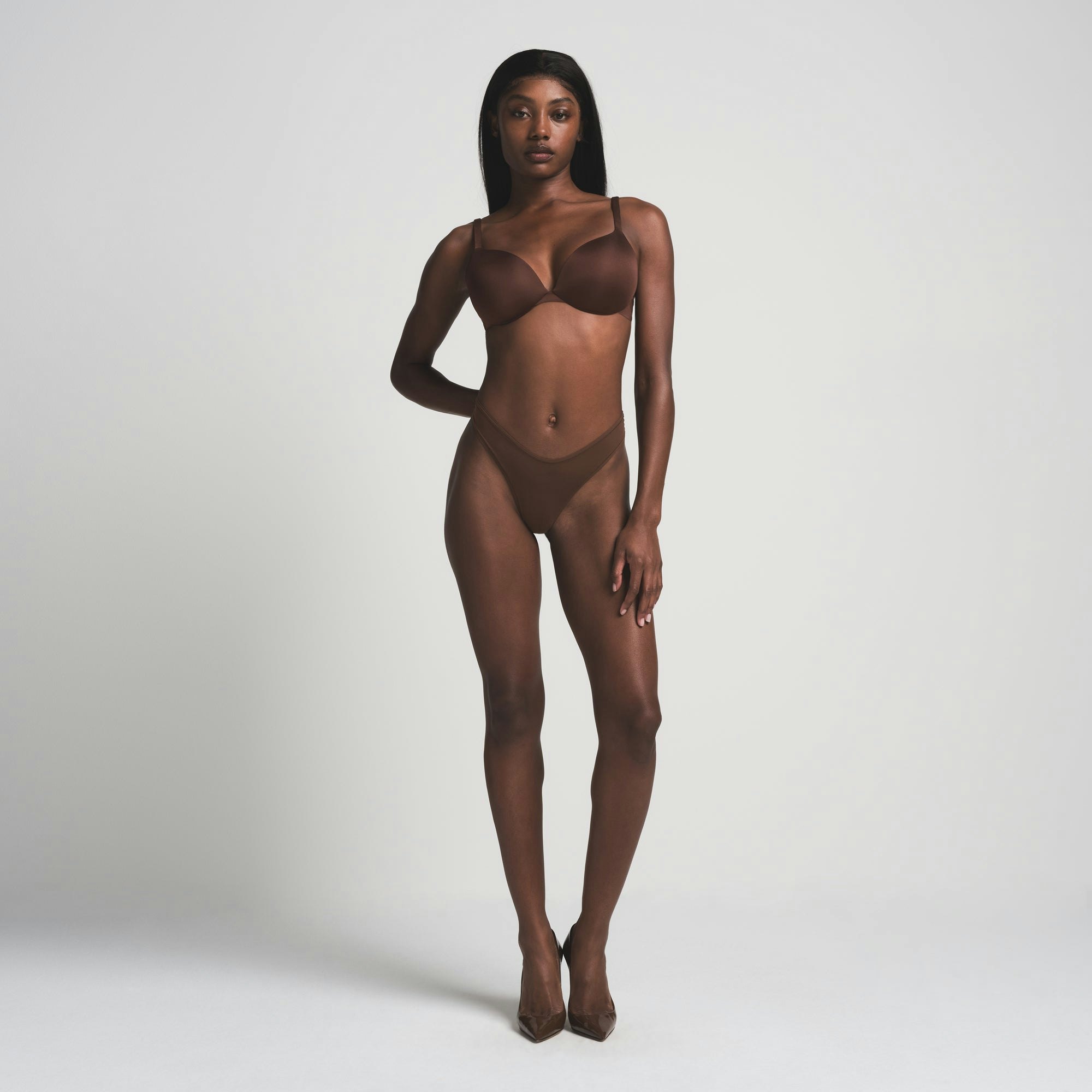 SKIMS ULTIMATE TEARDROP PUSH-UP BRA - COCOA - image 35