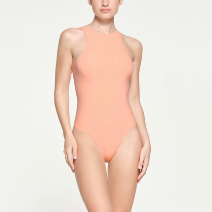 FITS EVERYBODY HIGH NECK BODYSUIT - FADED NECTAR - image 12