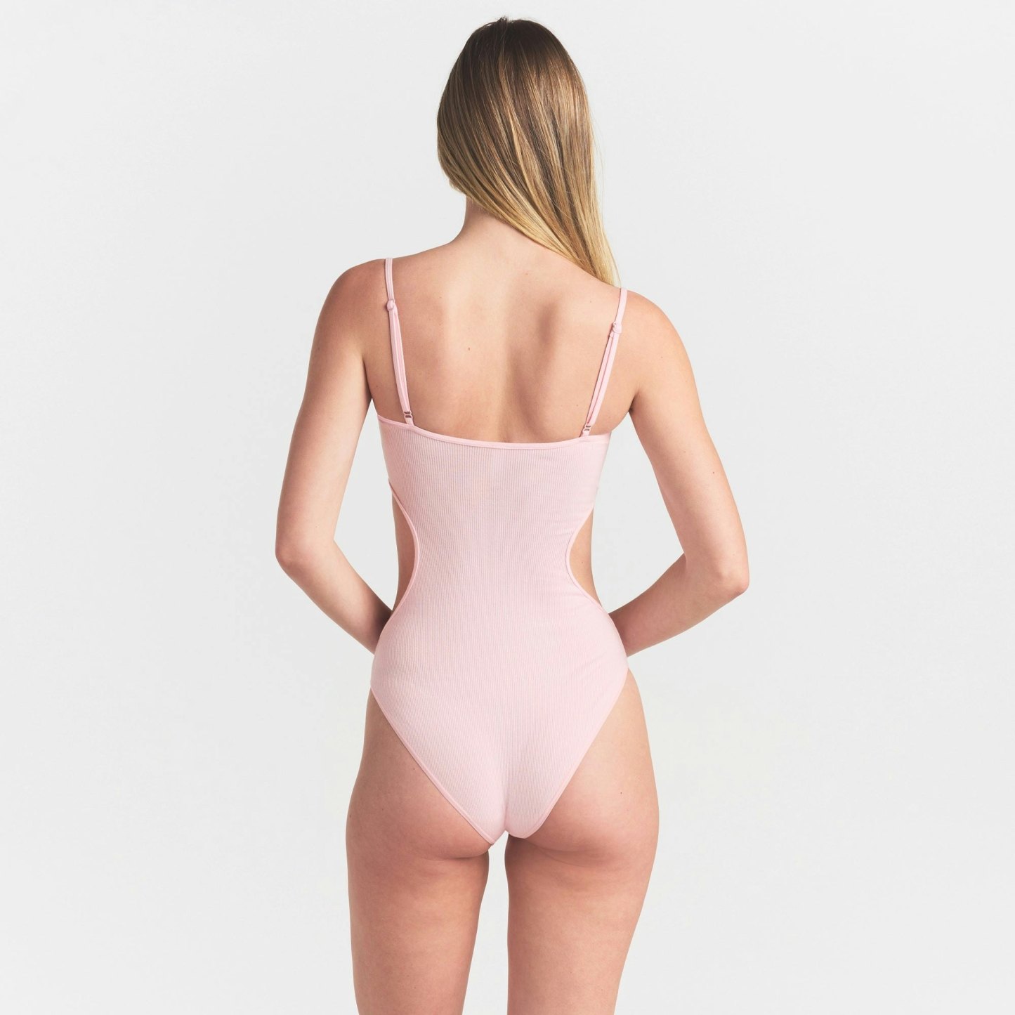 COTTON RIB CUT OUT BODYSUIT - CHERRY BLOSSOM - image 3