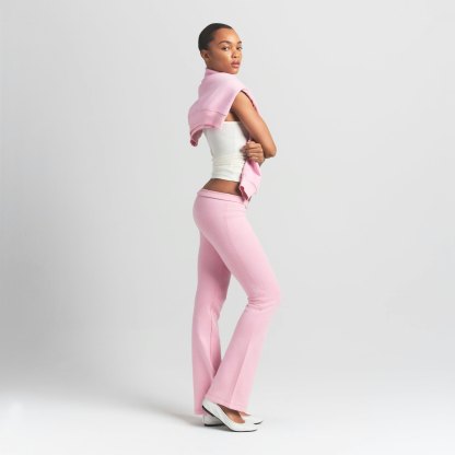 COTTON FLEECE SLIM PANT - HALITE - image 4