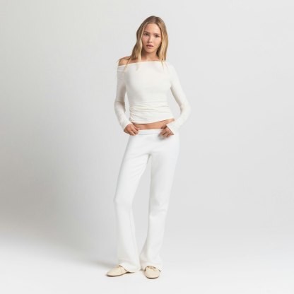 COTTON FLEECE SLIM PANT - MARBLE - image 6