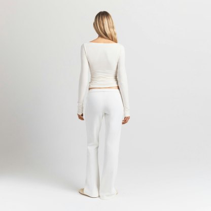 COTTON FLEECE SLIM PANT - MARBLE - image 9
