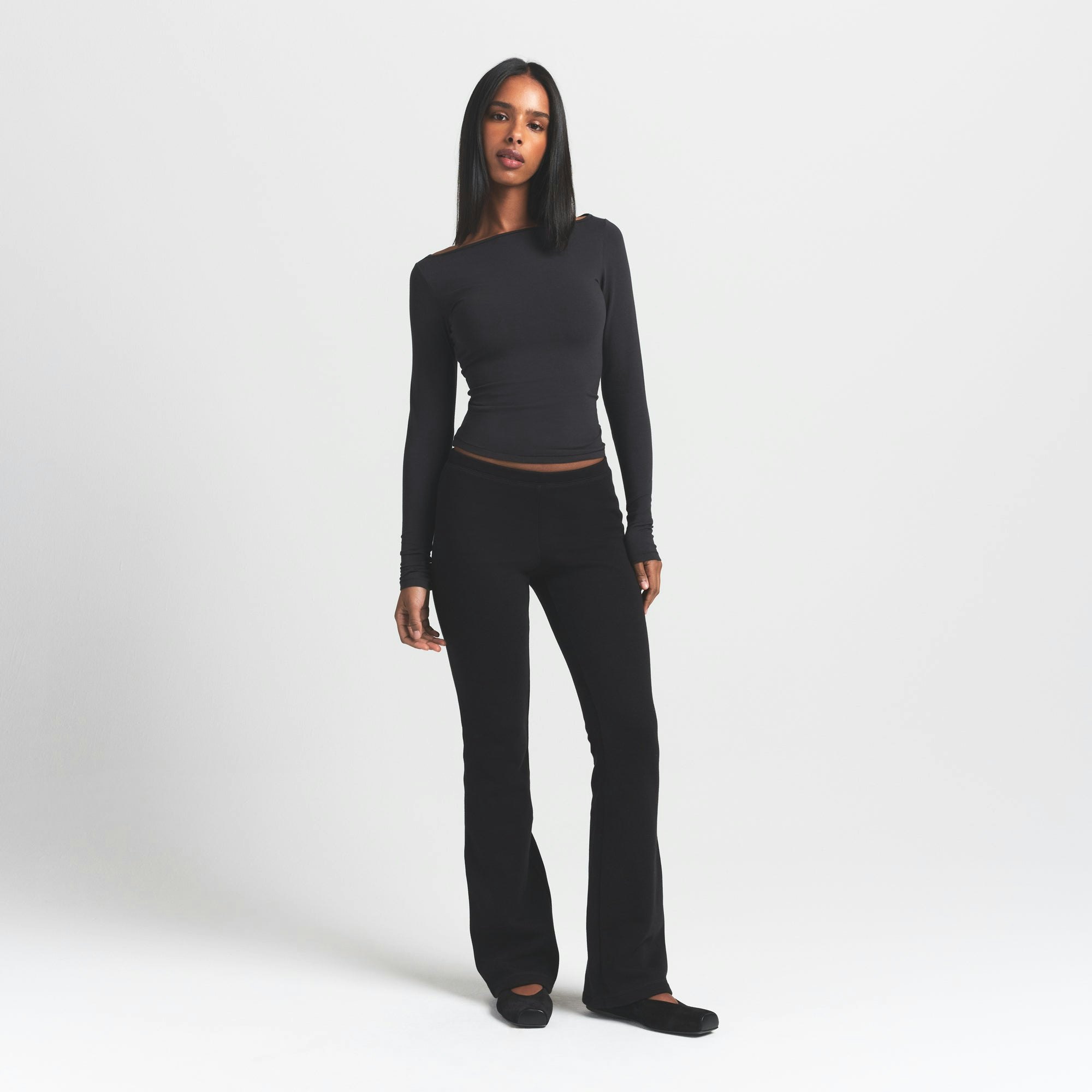 COTTON FLEECE SLIM PANT - ONYX - image 18