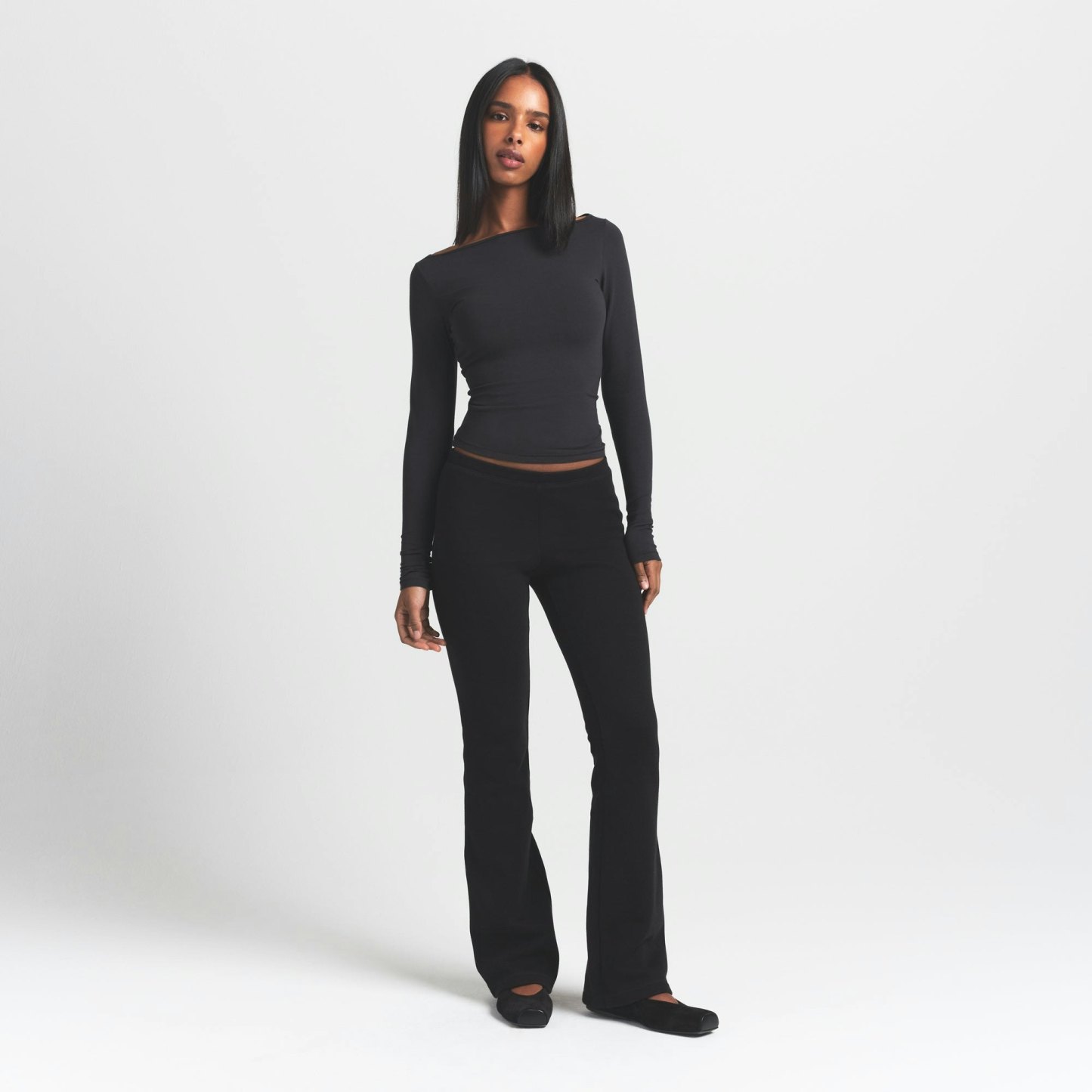 COTTON FLEECE SLIM PANT - ONYX - image 18