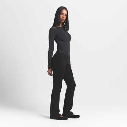 COTTON FLEECE SLIM PANT - ONYX - image 19