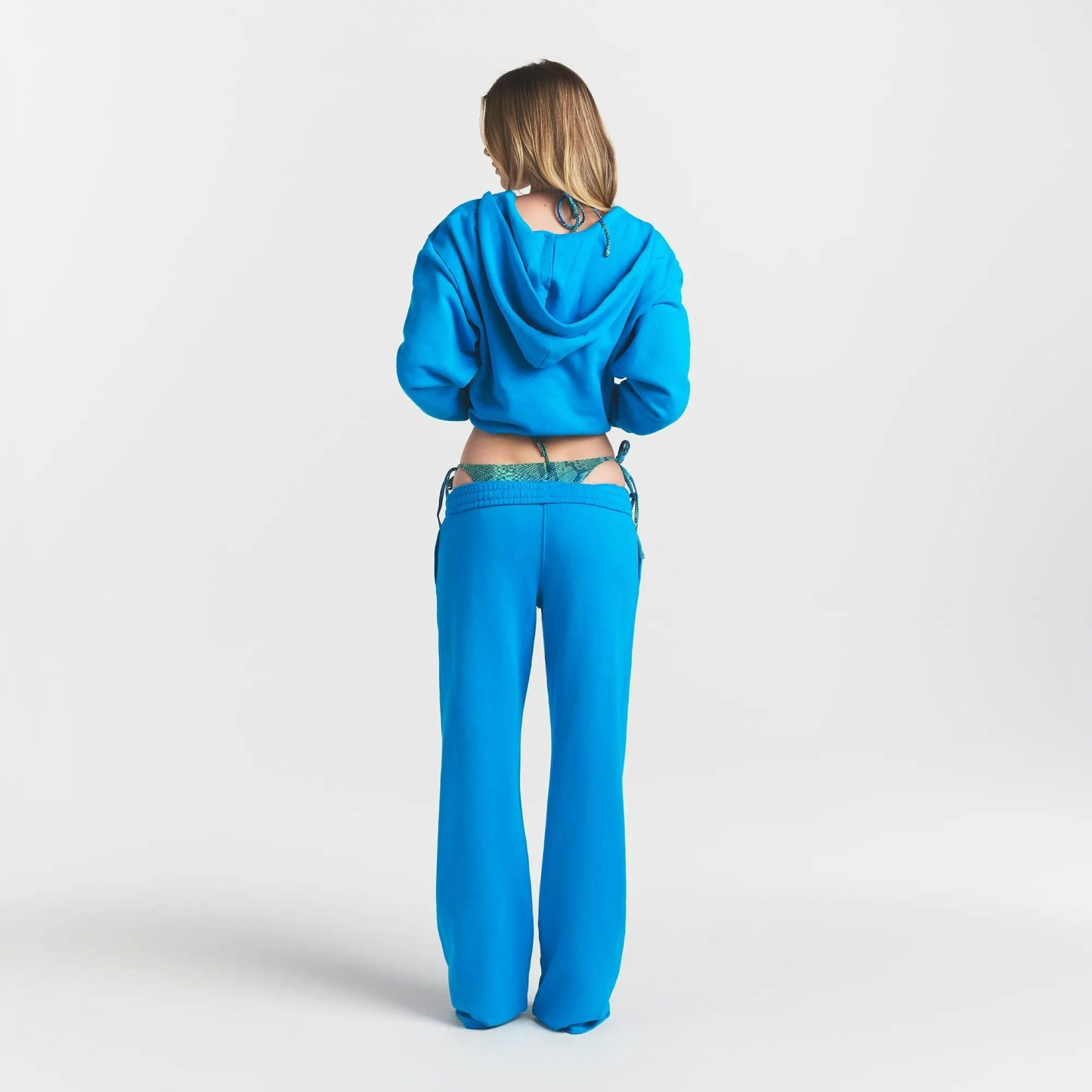 FRENCH TERRY STRAIGHT LEG PANT - CERULEAN - image 15