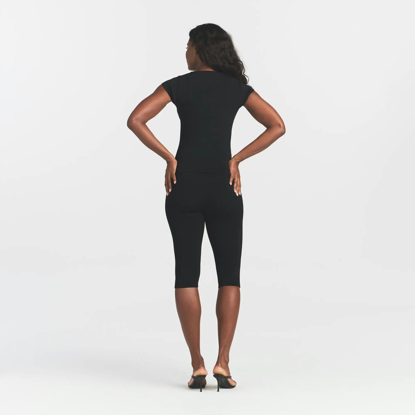 REFINED KNIT CAPRI - OBSIDIAN - image 3