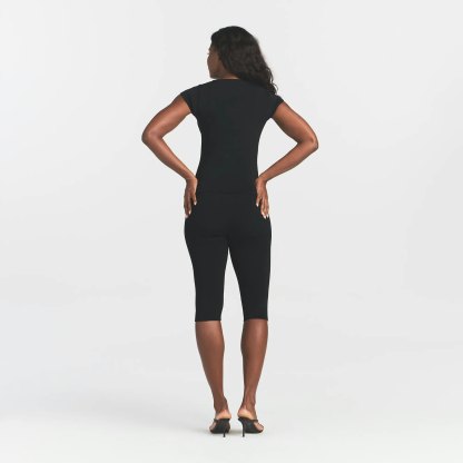 REFINED KNIT CAPRI - OBSIDIAN - image 3