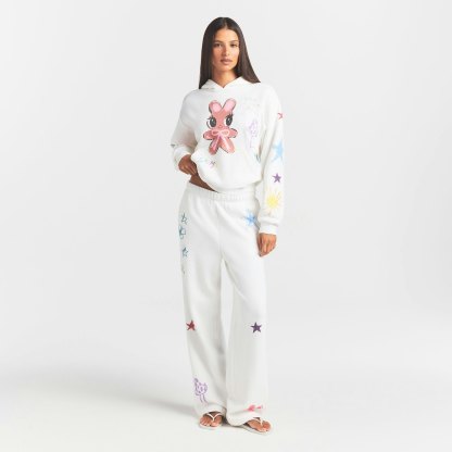 COTTON FLEECE CLASSIC STRAIGHT LEG PANT - MARBLE MULTI DOODLE PRINT - image 24