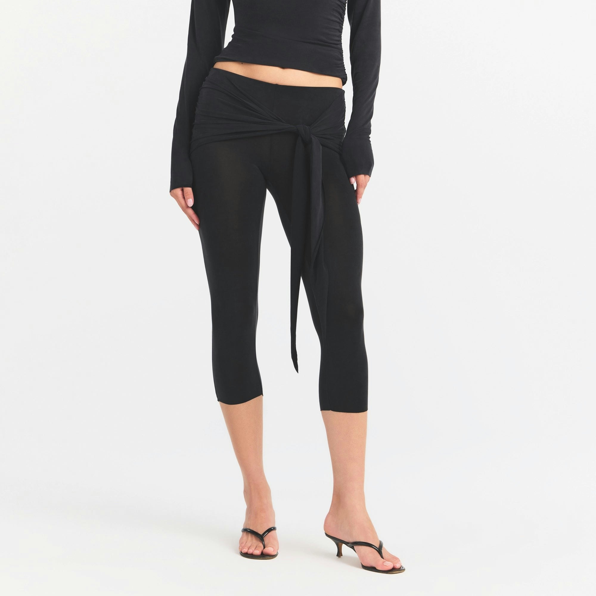 CUPRO JERSEY WRAP CAPRI - OBSIDIAN - image 14