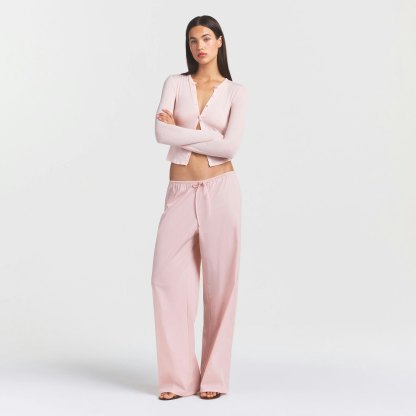 POPLIN APPAREL PANT - DUSTY PINK