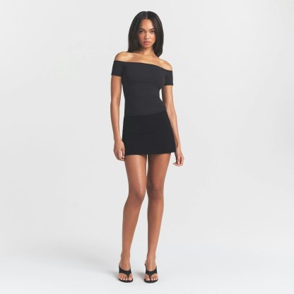 THE ESSENTIAL COLLECTION MINI SKORT - OBSIDIAN