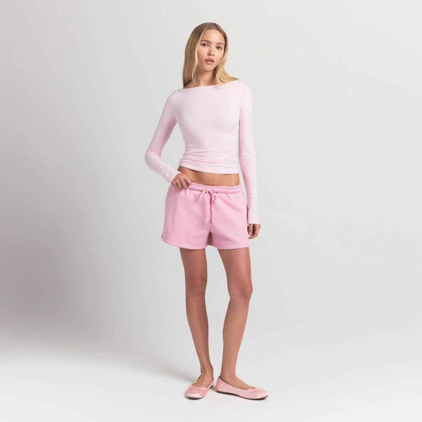 COTTON FLEECE CLASSIC SHORT - HALITE - image 5