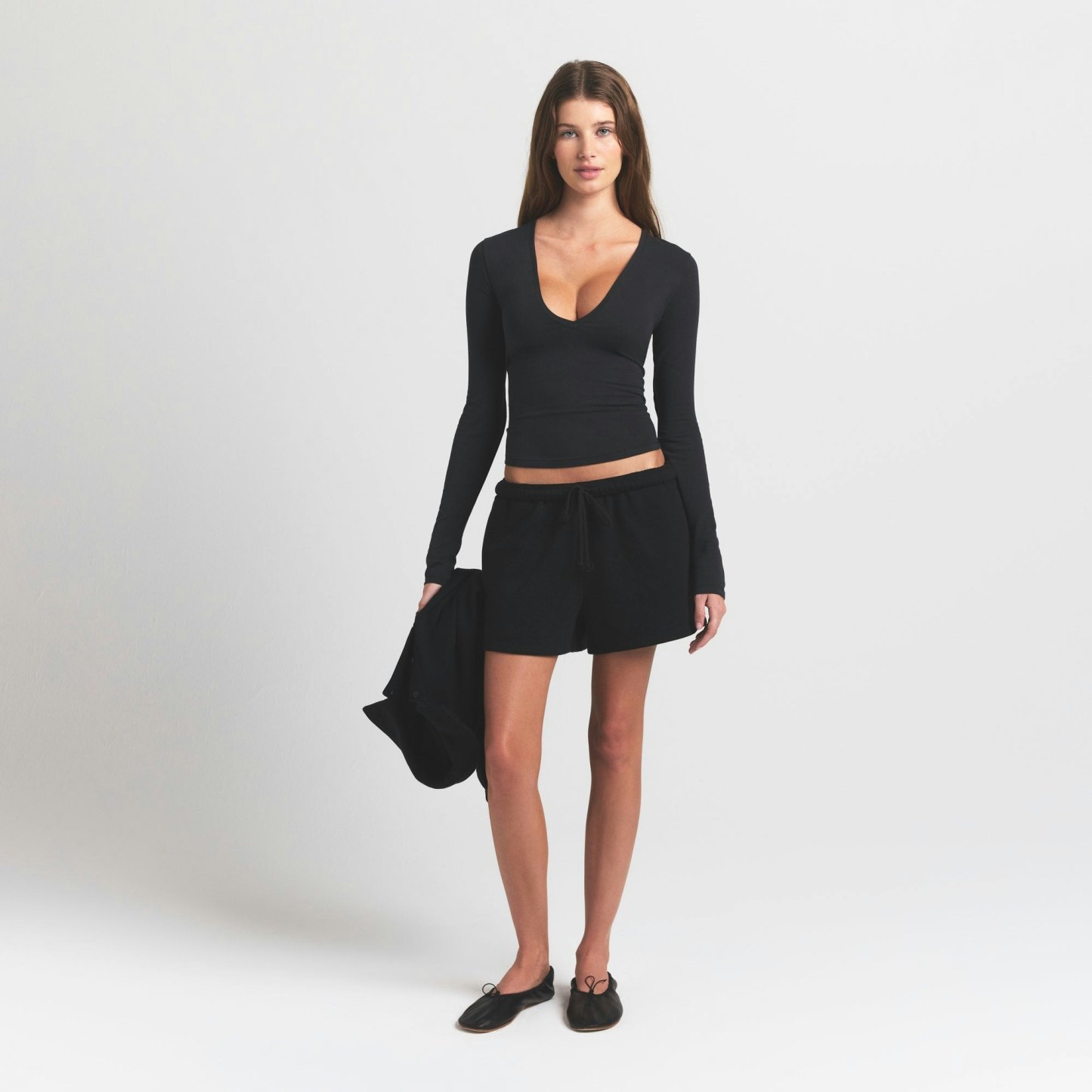 COTTON FLEECE CLASSIC SHORT - ONYX - image 9
