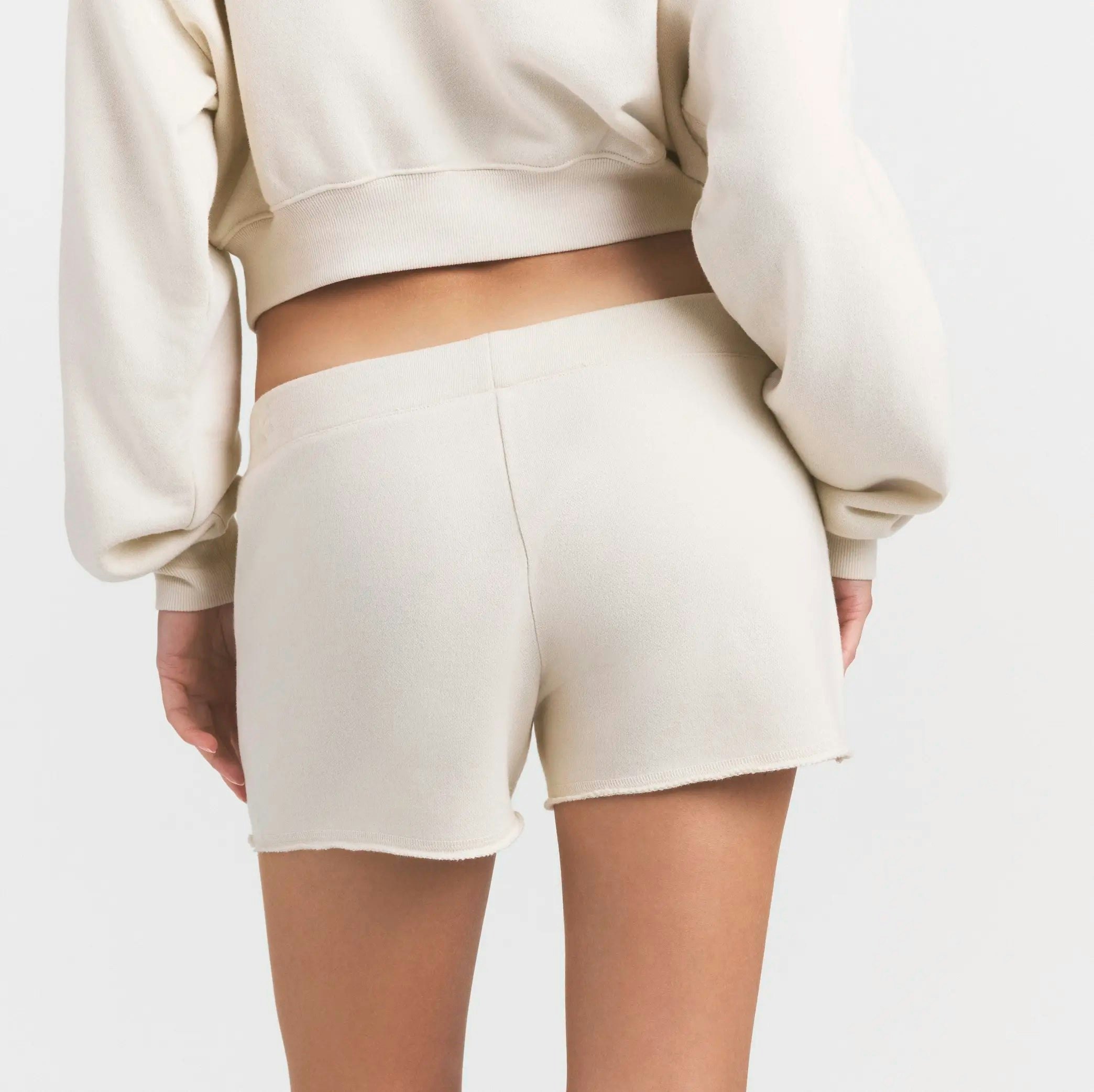 DRAPEY FRENCH TERRY SHORT - BUFF - image 8